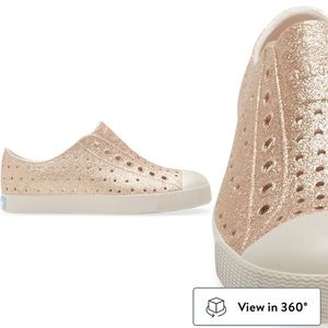 Native Shoes Jefferson Bling Glitter Slip On Sneaker